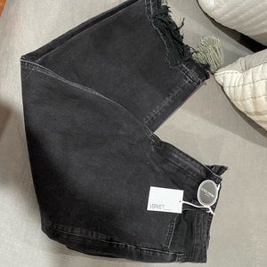 Vervet Wide Leg Black Jeans